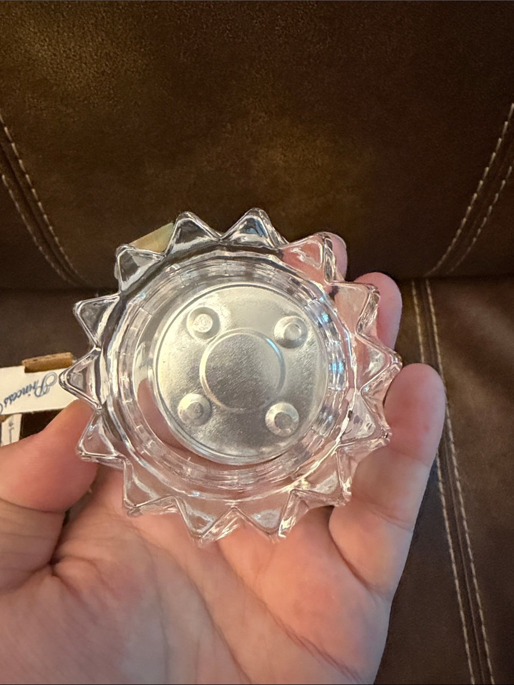 • PRINCESS HOUSE• Lead Crystal Tealight Candle Holders (3 of them) - Picture 4 of 16